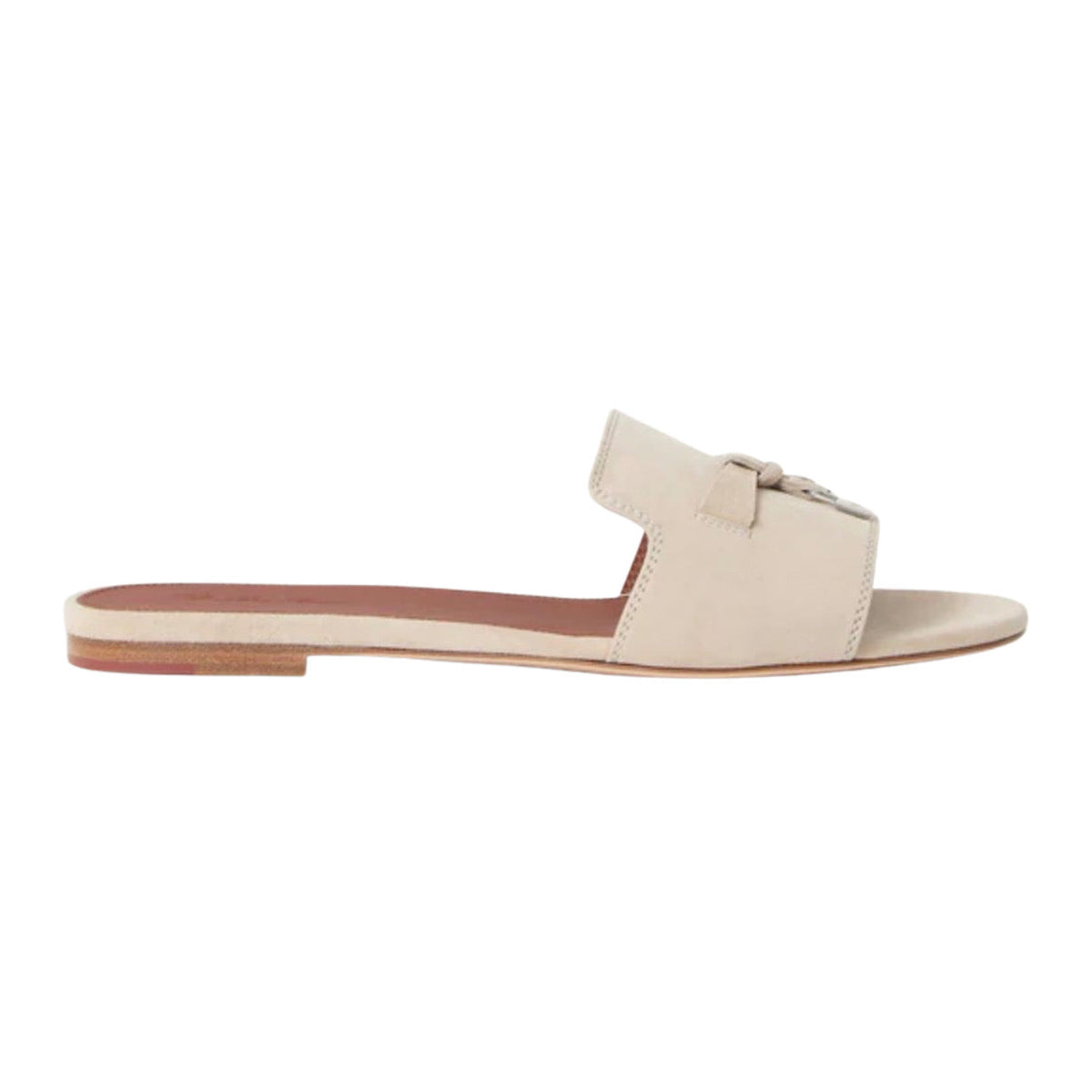 Loro piana Summer Charms Sandal Suede Raw Cashmere