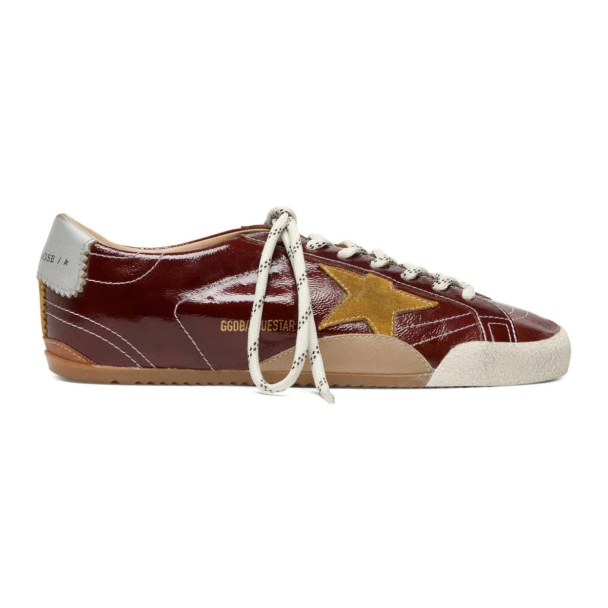 Golden Goose True-Star leather sneakers burgundy