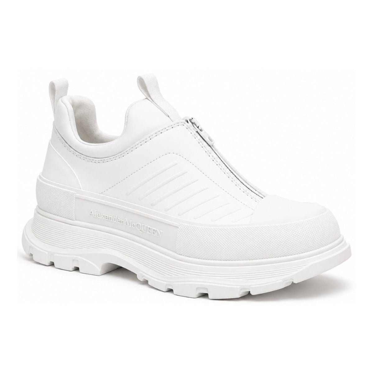 Alexander Mcqueen Moto Tread Slick Sneakers White