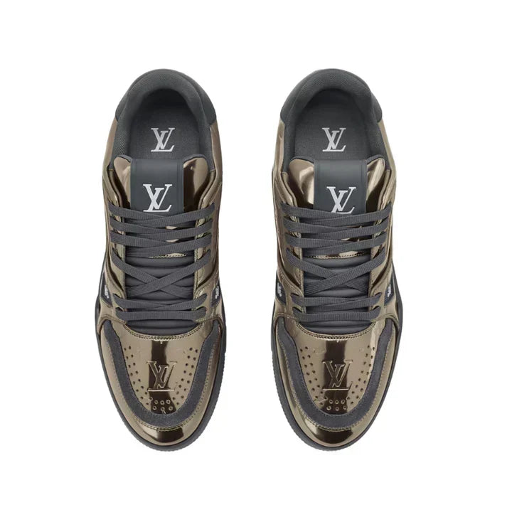 Louis Vuitton LV Trainer Sneakers – Gold / Black
