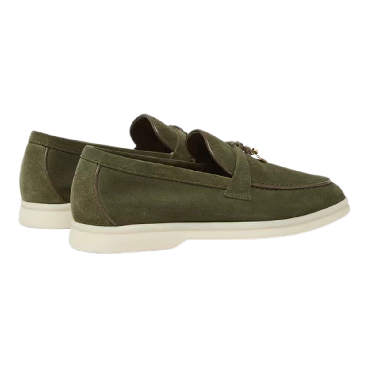 Loro piana Summer Charms Walk Loafer Ribbon Green