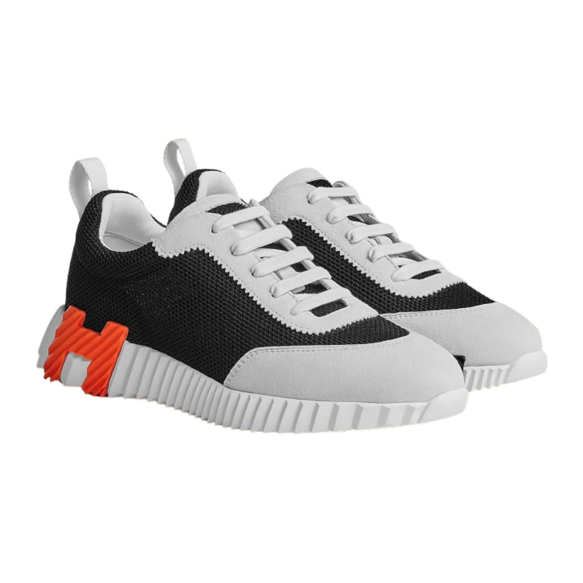 HERMES Noir / Blanc BOUNCING SNEAKER