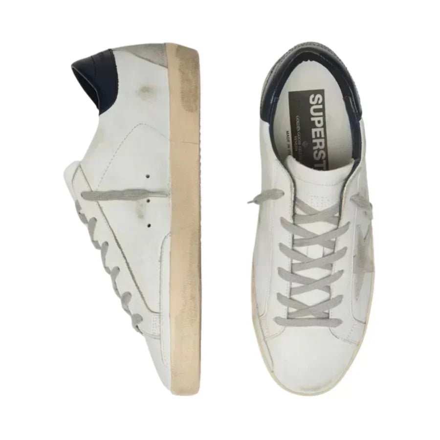 Golden Goose Superstar – Black Glitter Heel