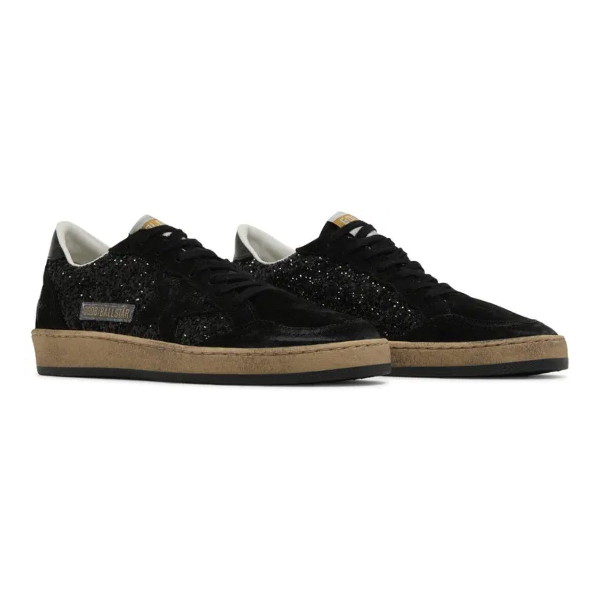 Golden Goose Wmns Ball Star 'Black Glitter'