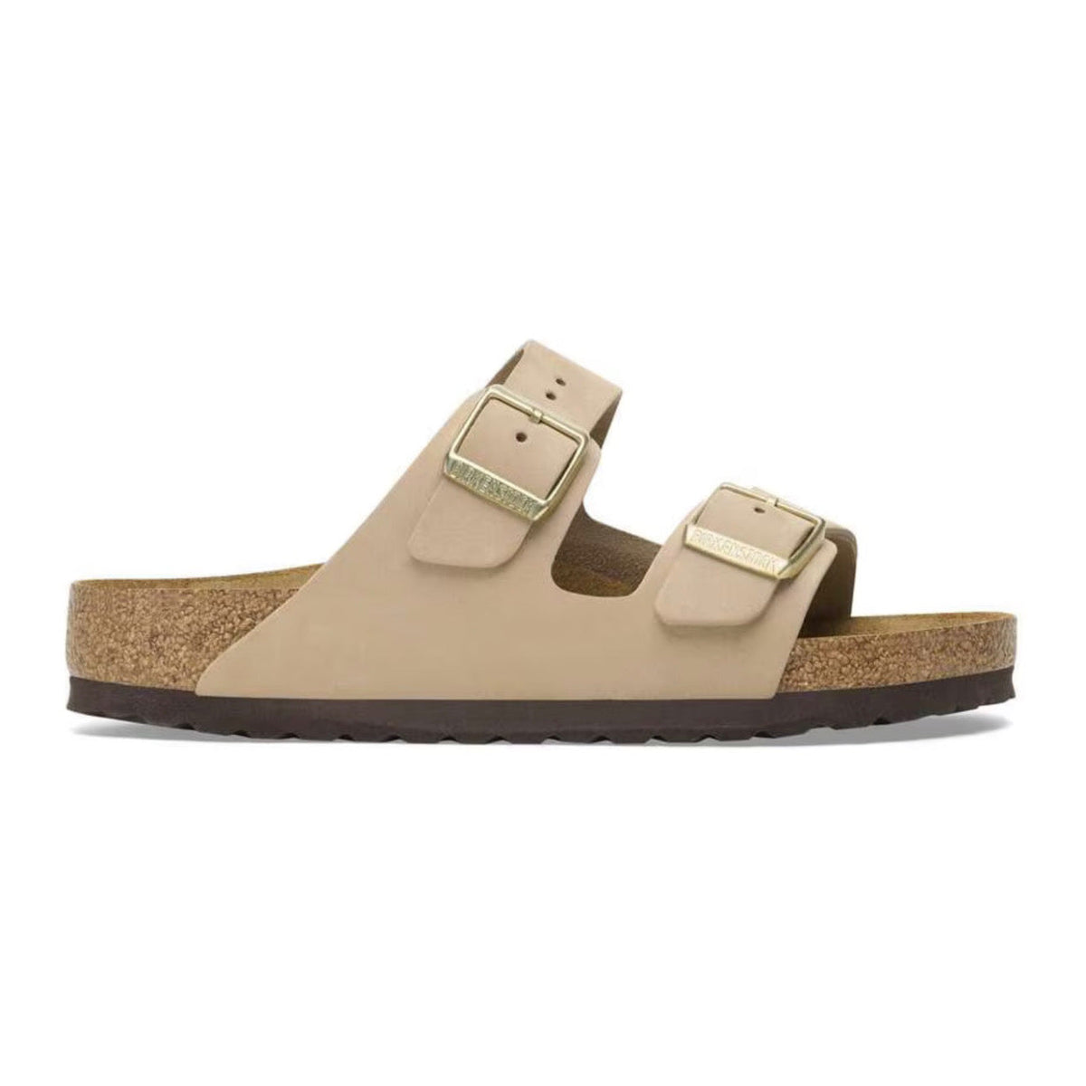 Birkenstock Arizona Soft Footbed Nubuck Leather Sandcastle