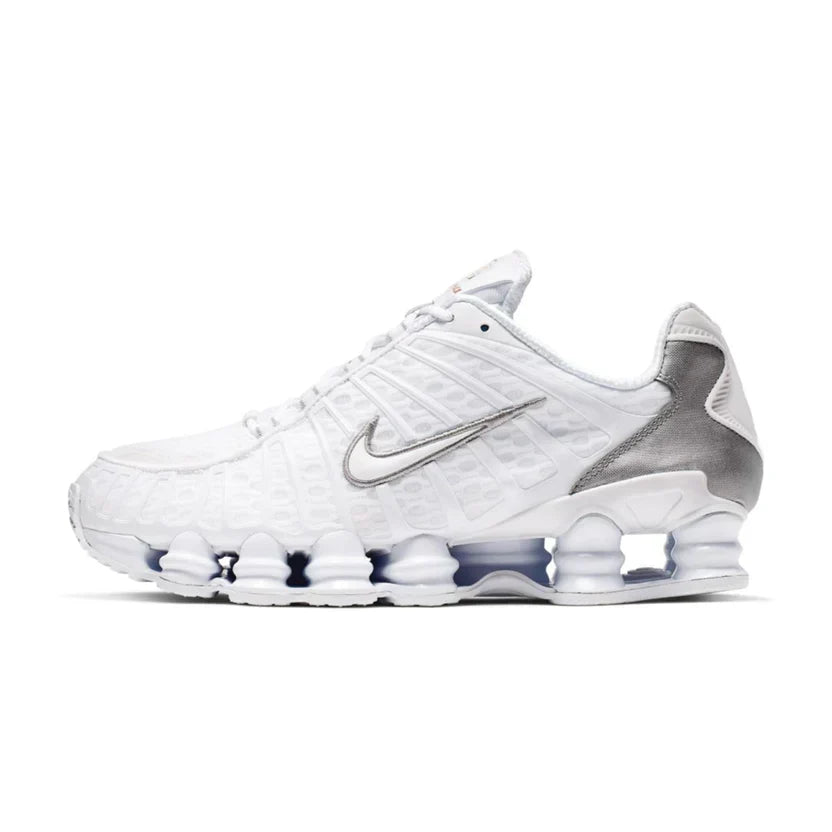 Nike Shox TL White/Metallic Silver/Max Orange/White