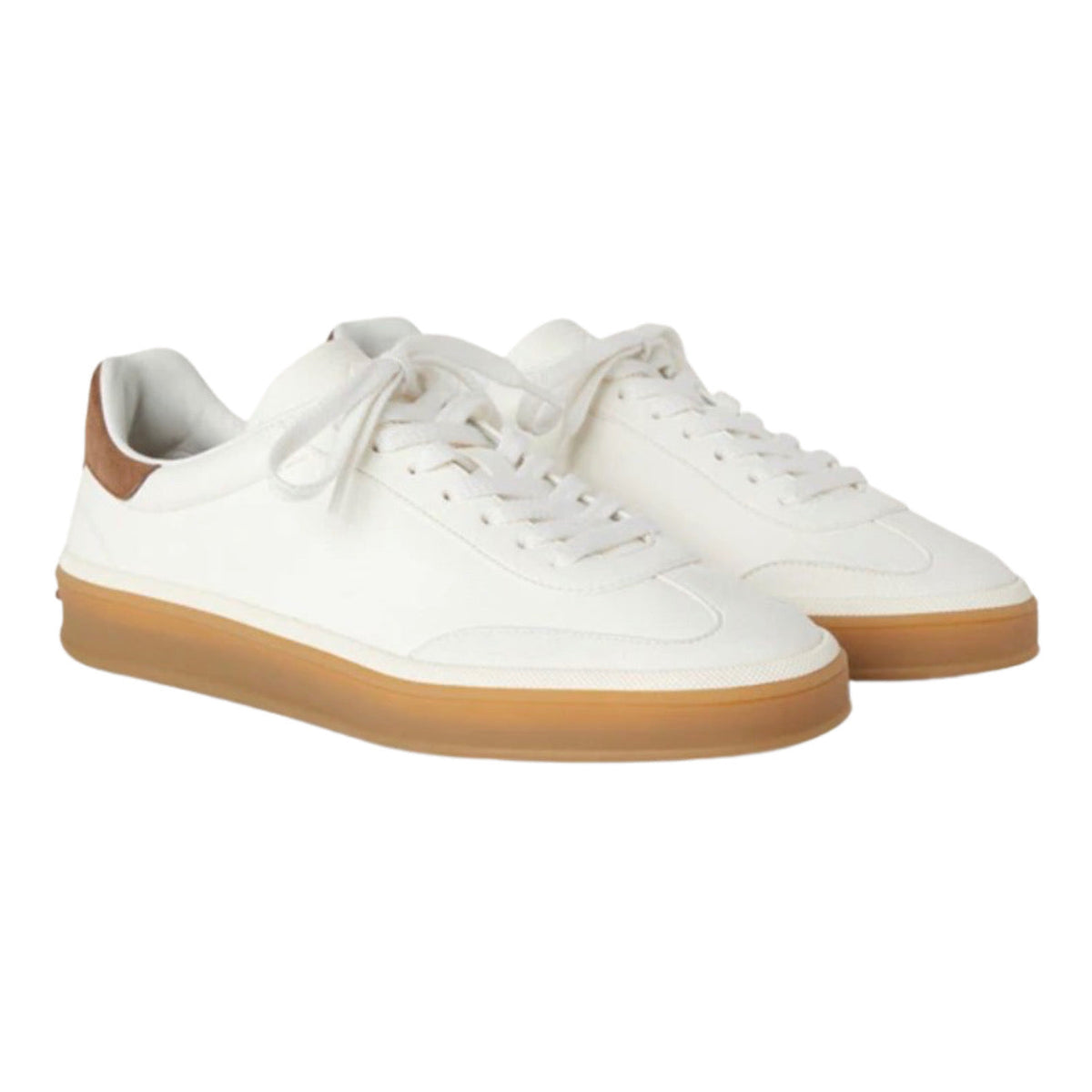 Loro piana Tennis Walk Sneaker Suede Calf Split White