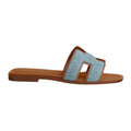 Hermes Oran sandal - Bleu Clair / Nature