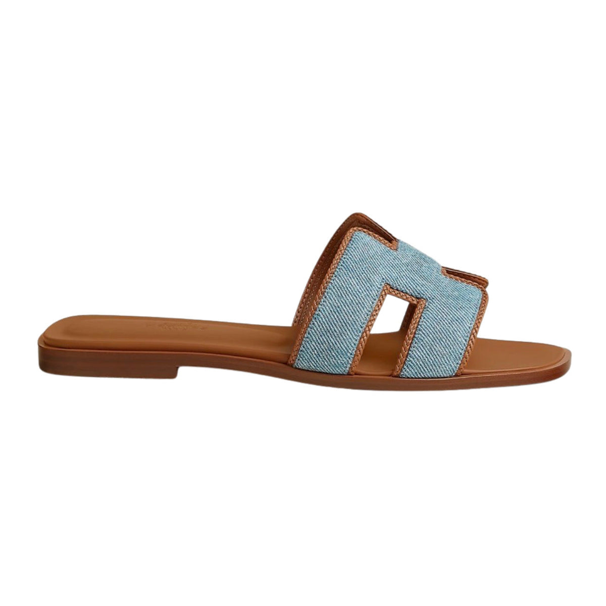 Hermes Oran sandal - Bleu Clair / Nature