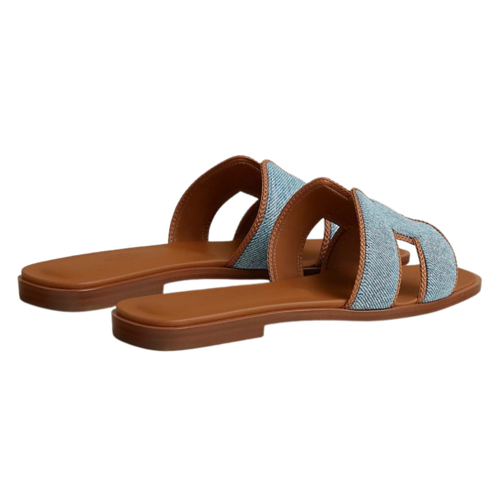 Hermes Oran sandal - Bleu Clair / Nature
