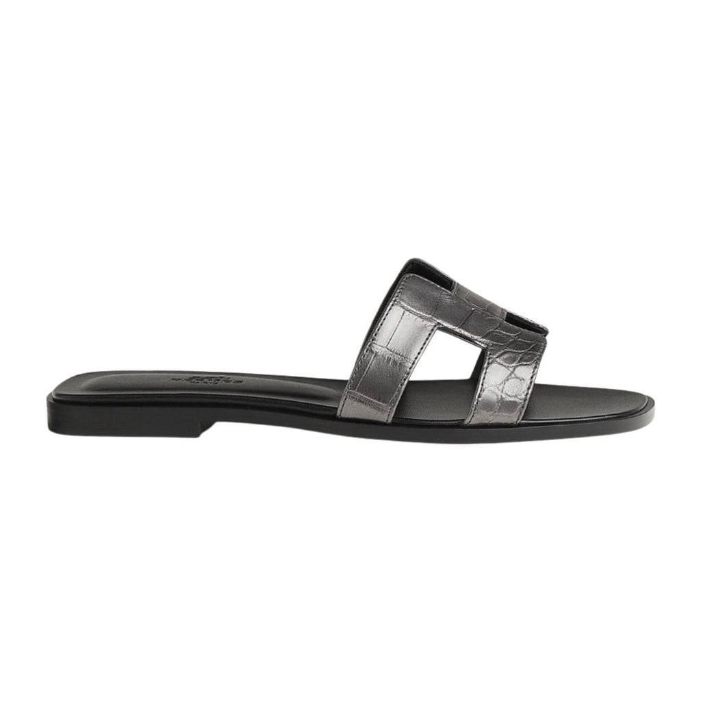 Hermes Oran sandal - Gris Argenté