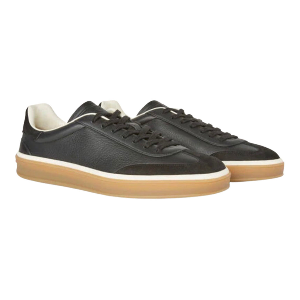 Loro piana Tennis Walk Sneaker Suede Calf Split Black