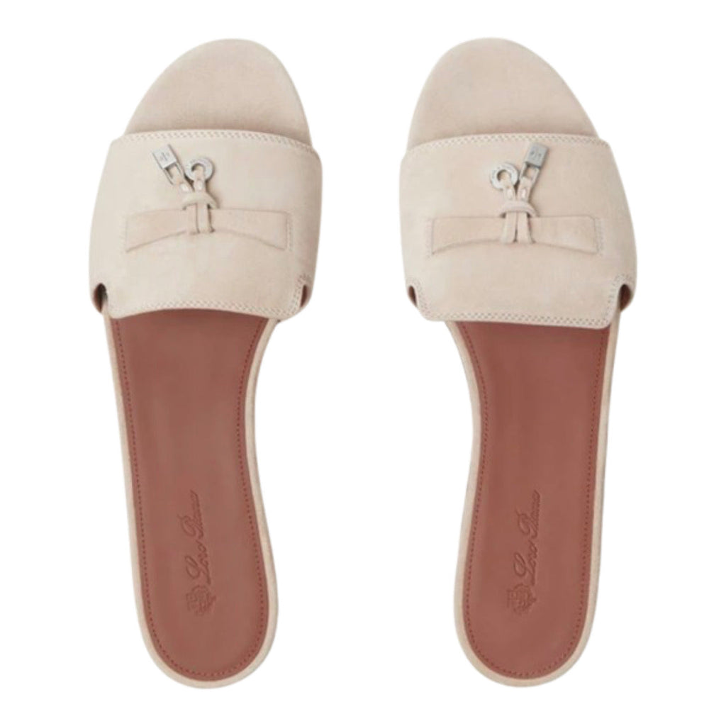 Loro piana Summer Charms Sandal Suede Raw Cashmere