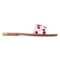 Louis Vuitton Cherry Lily Flat Mule x Takashi Murakami White
