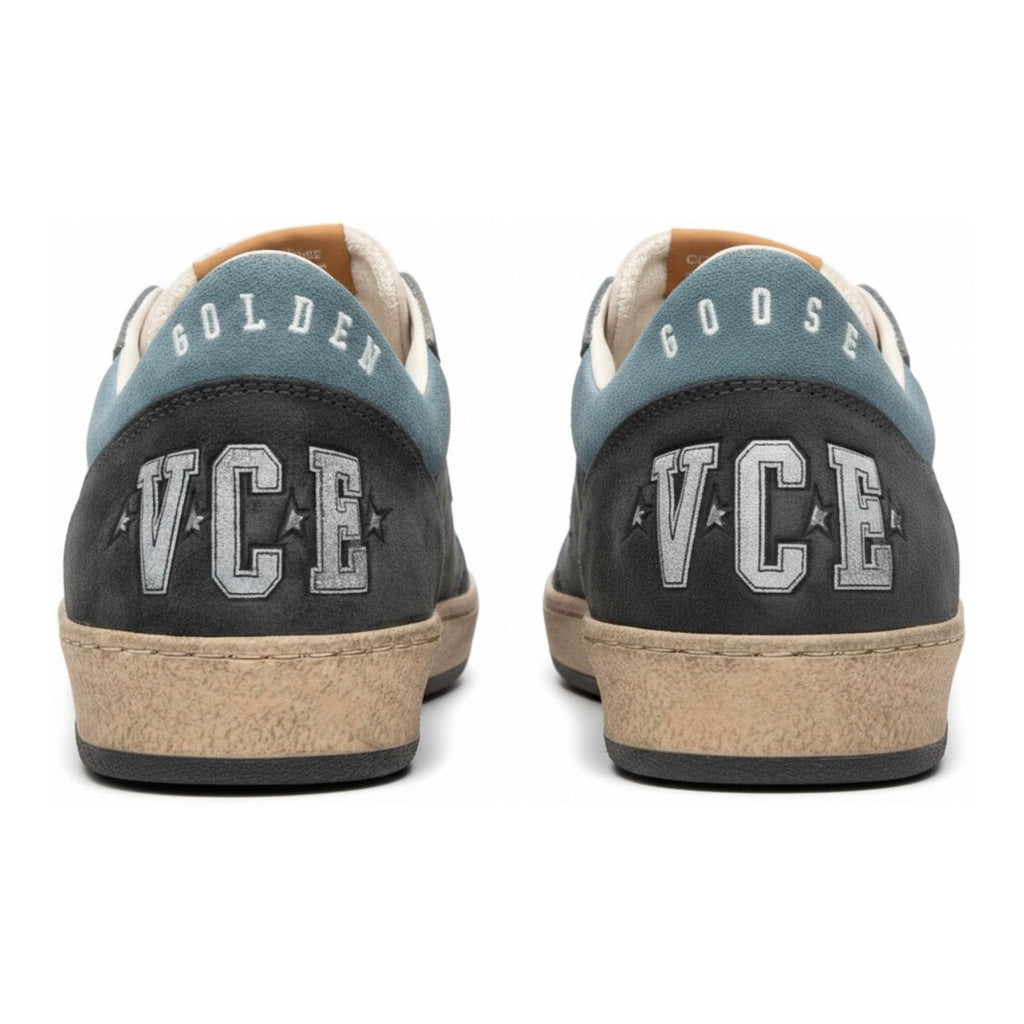 Golden Goose  Ball Star LTD in dark blue leather with beige suede star
