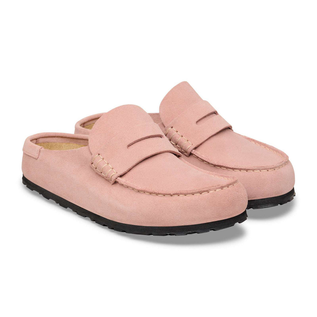 Birkenstock Naples Wrapped Suede Leather Pink Clay