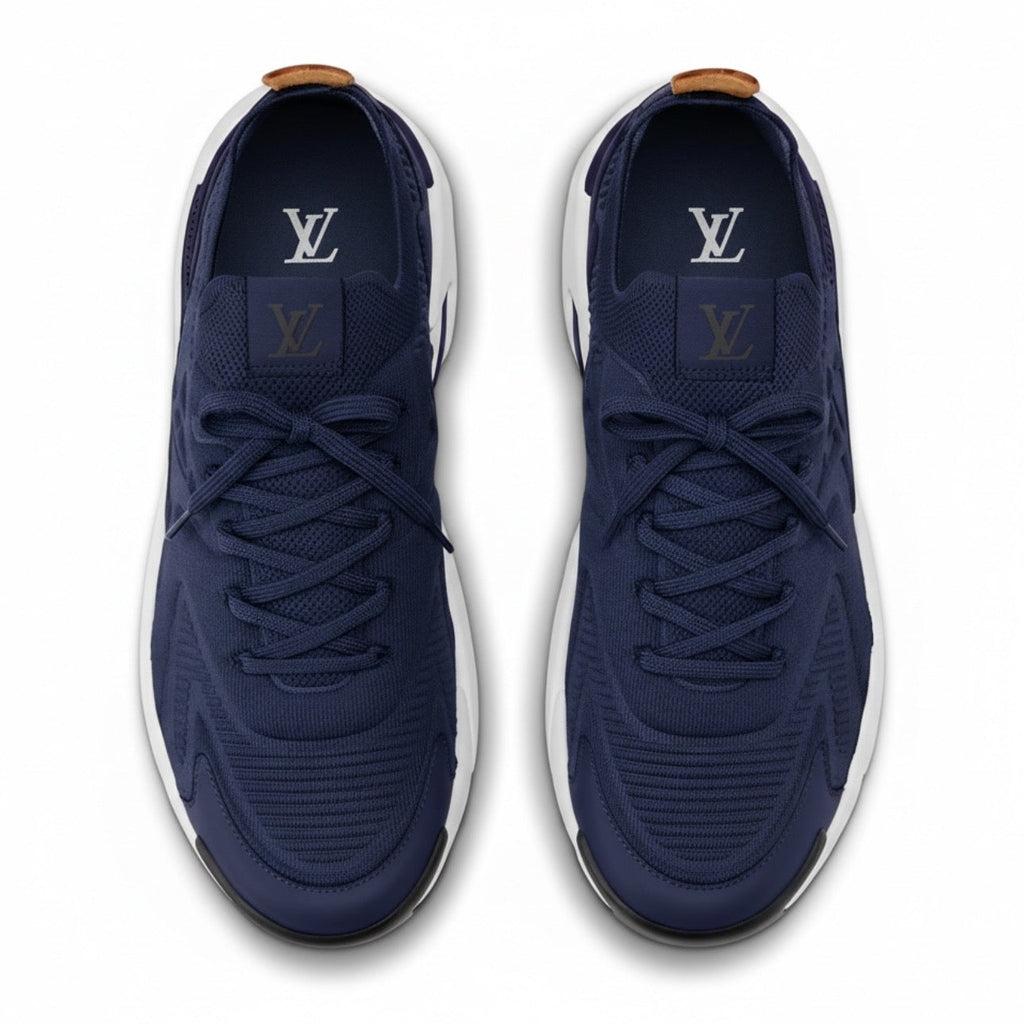 Louis Vuitton Tatic Knit Sneaker Navy Blue