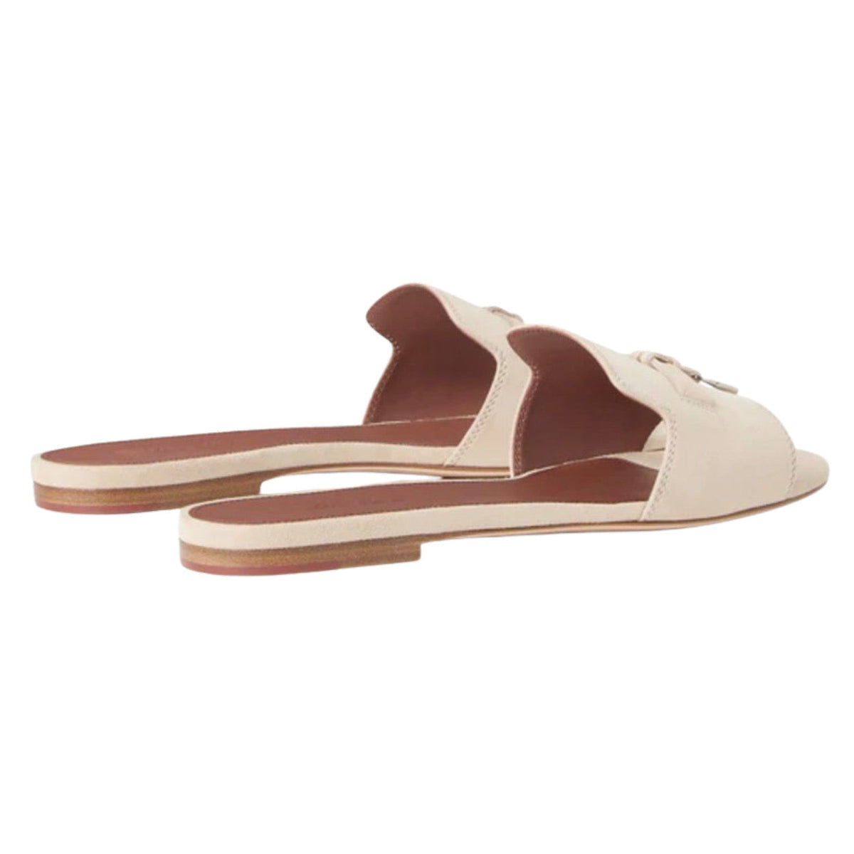 Loro piana Summer Charms Sandal Suede Raw Cashmere