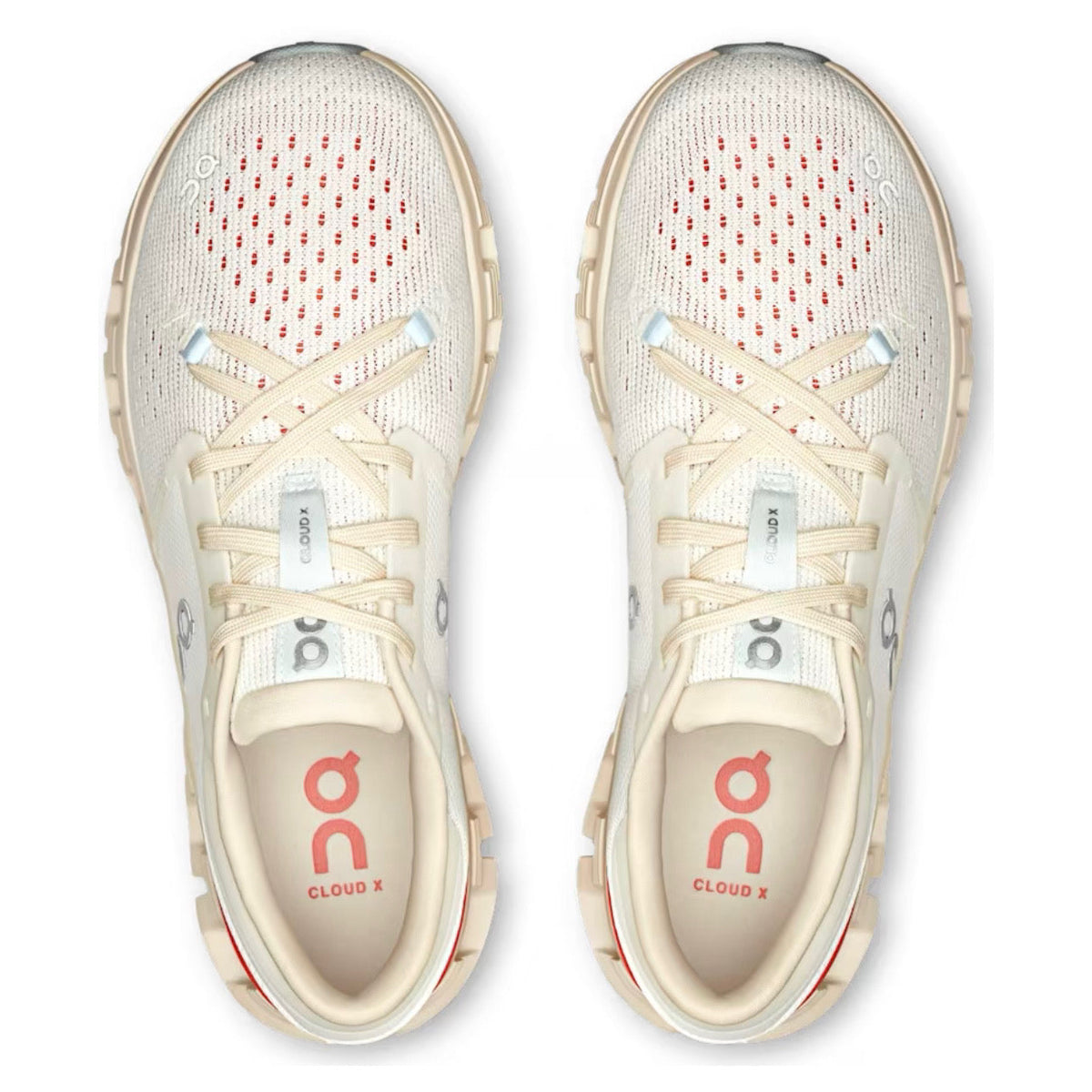 ON Cloud X 4 'Ivory | Salmon'