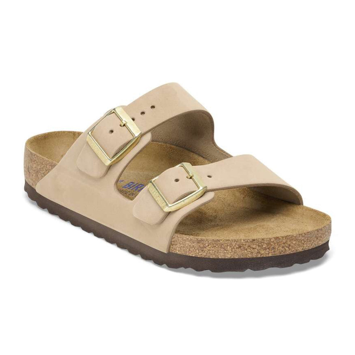 Birkenstock Arizona Soft Footbed Nubuck Leather Sandcastle