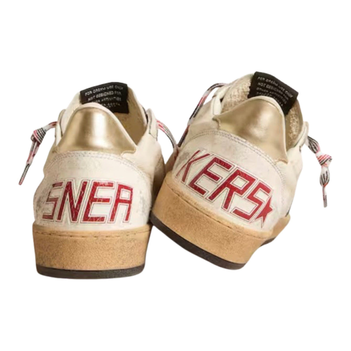 Golden Goose Ball Star in nappa leather with blue suede star and platinum leather heel tab