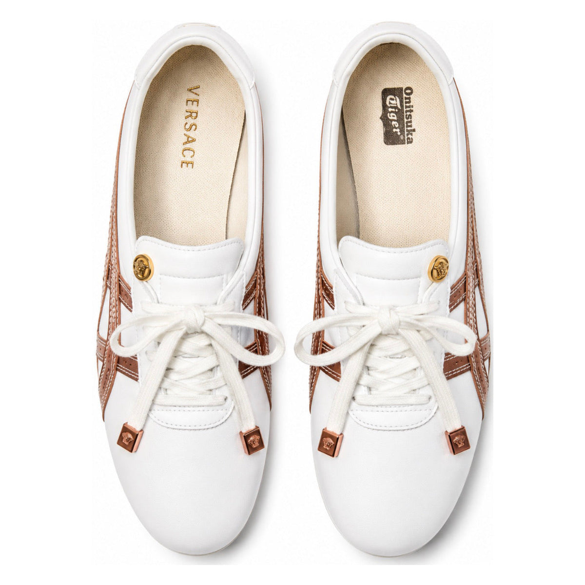 Onitsuka Tiger Versace X TAI-CHI Sakura Nappa White Brown