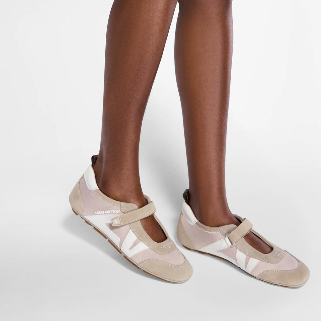 Louis Vuitton LV Sneakerina Mary Jane Beige