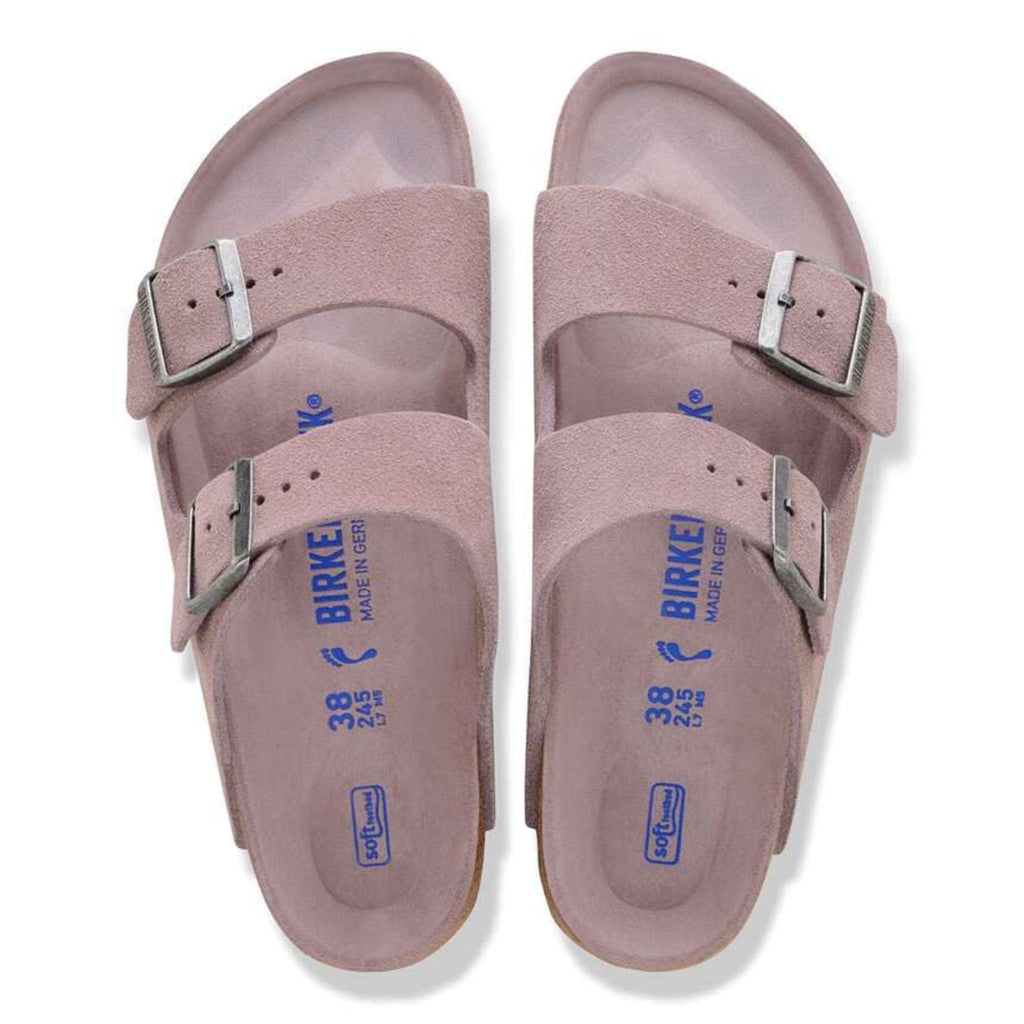 Birkenstock Arizona Soft Footbed Suede Leather Faded Purple Tonal FB