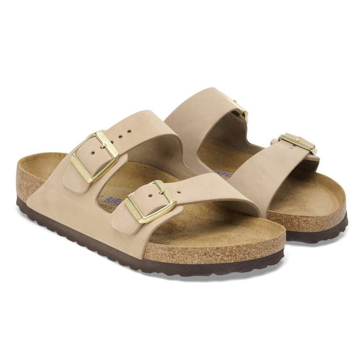 Birkenstock Arizona Soft Footbed Nubuck Leather Sandcastle