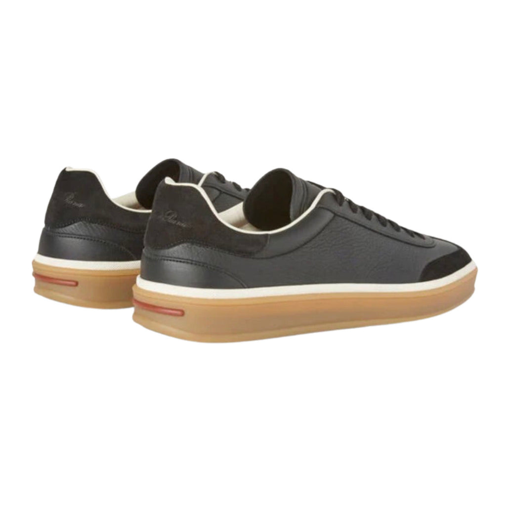 Loro piana Tennis Walk Sneaker Suede Calf Split Black