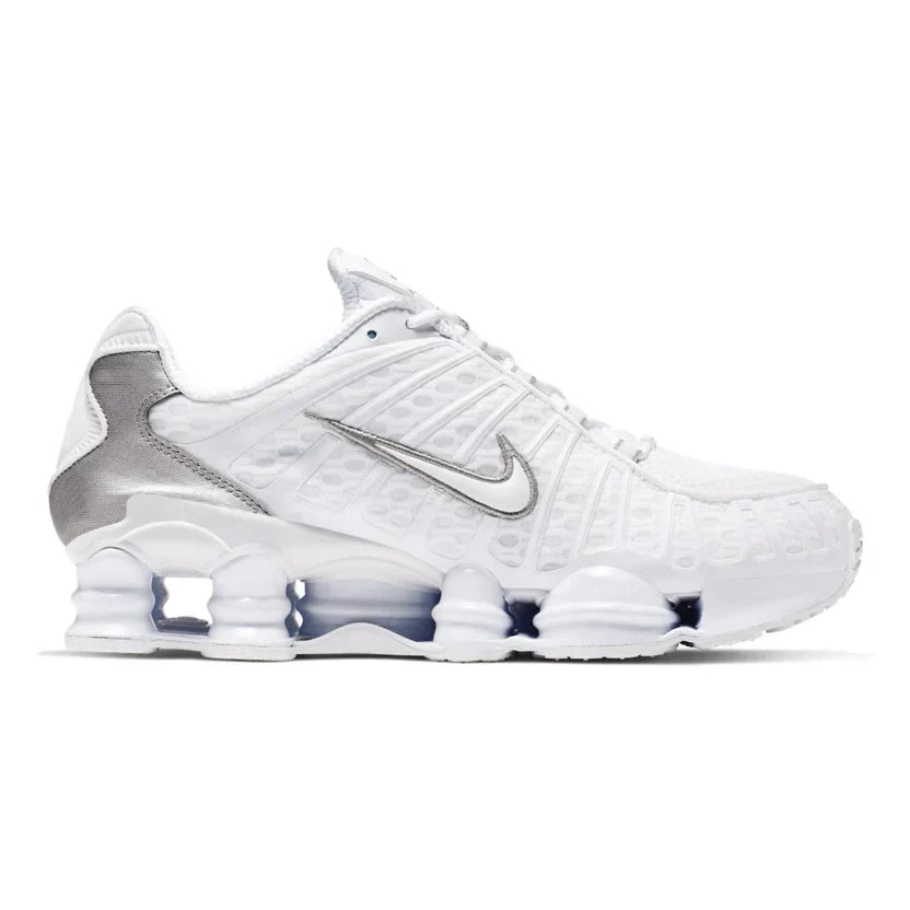 Nike Shox TL White/Metallic Silver/Max Orange/White