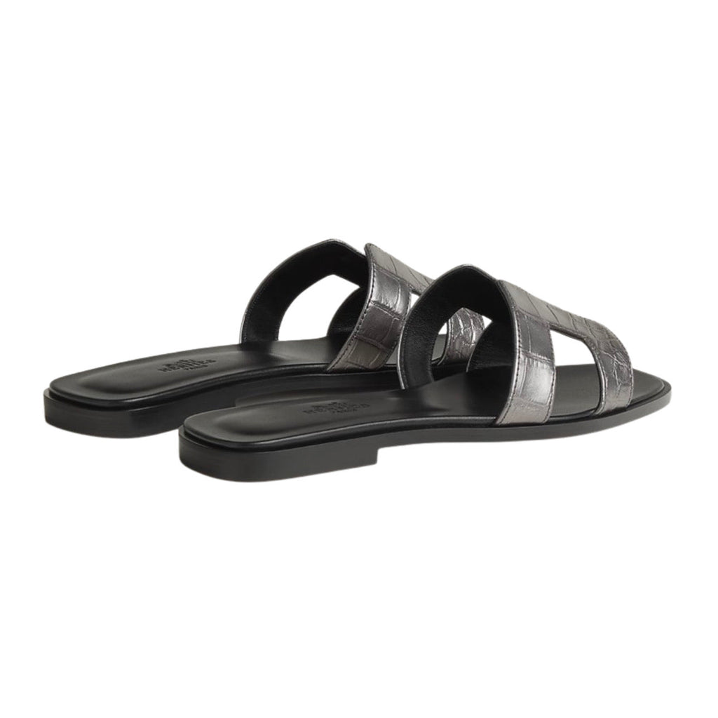 Hermes Oran sandal - Gris Argenté