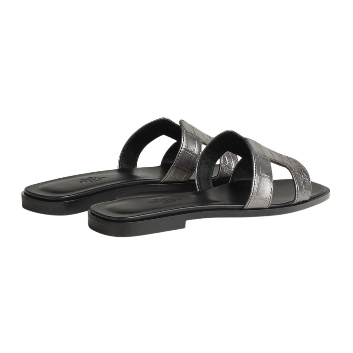 Hermes Oran sandal - Gris Argenté