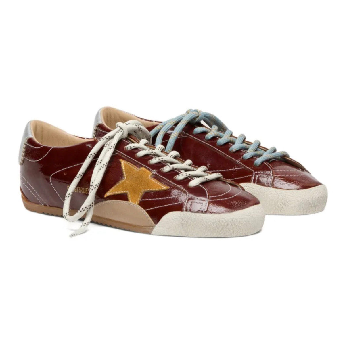 Golden Goose True-Star leather sneakers burgundy