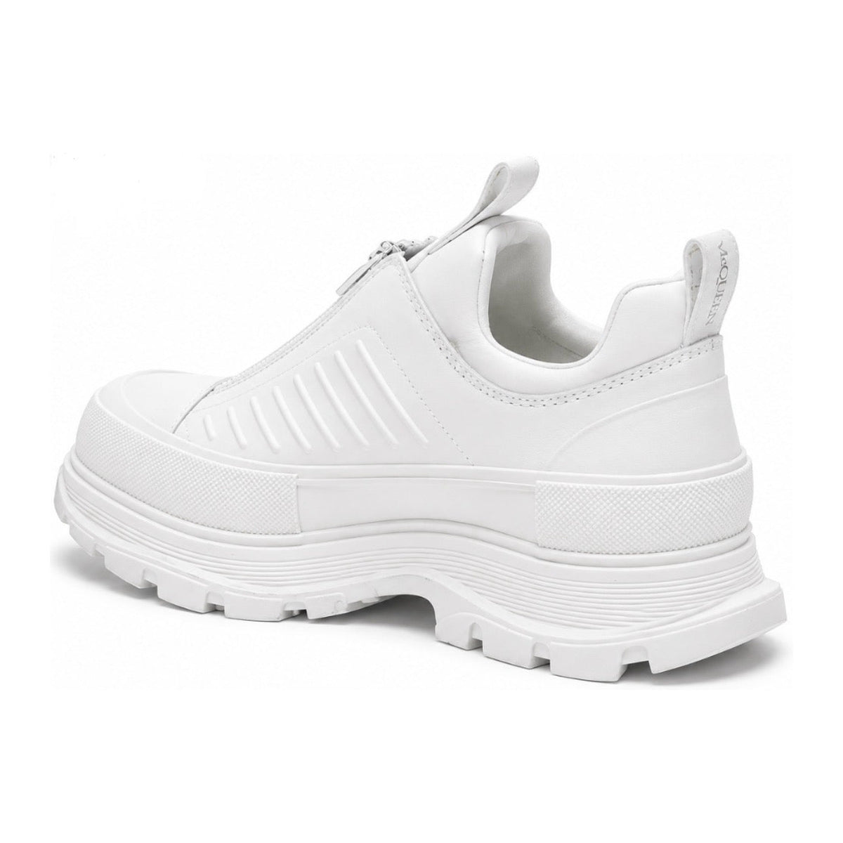 Alexander Mcqueen Moto Tread Slick Sneakers White