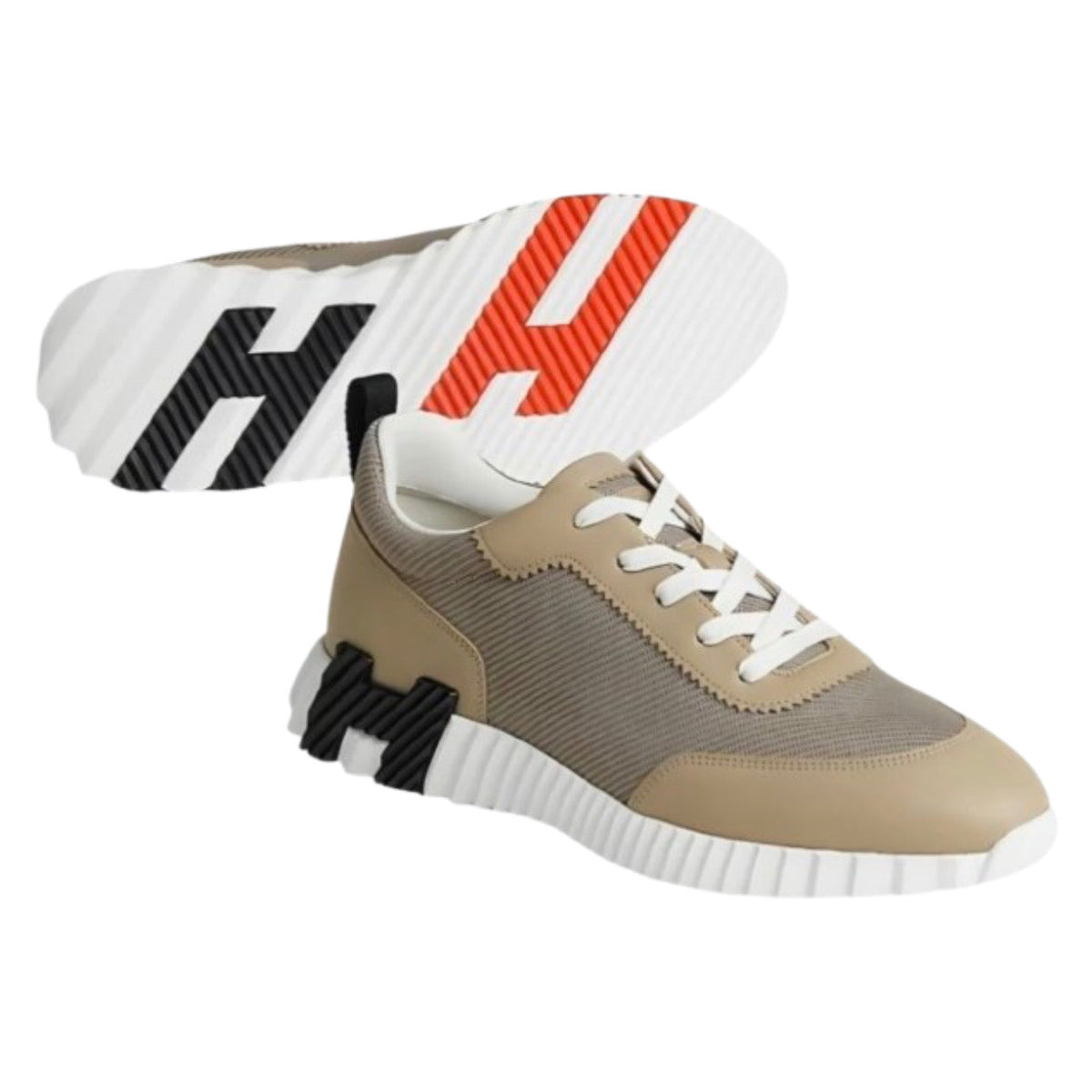 HERMES MEN Beige BOUNCING SNEAKER